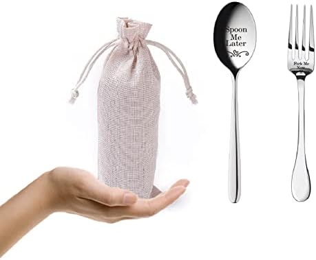 CreativCabin Garfo e colher de pão de aço inoxidável jantar utensílios de cozinha utensílios de cozinha alimentos