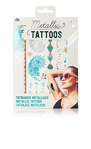 Tatuagens temporárias de NPW jóias metálicas