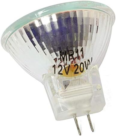 SQXBK Halogen Refletor Lamp 4pcs MR11 12V 20W Luz quente de 2 pinos Lâmpada de halogênio para paisagem