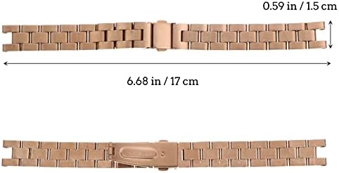 Banda de relógio de aço inoxidável PoPetpop compatível com Garmin Lily, assista a pulseira de pulseira Substituição de pulseira de link de metal para homens para homens