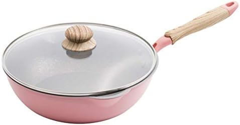 Gydcg wok não bastão pan pan pan ferro wok sem fumaça oleosa panela com indução fogão a gás frigideira
