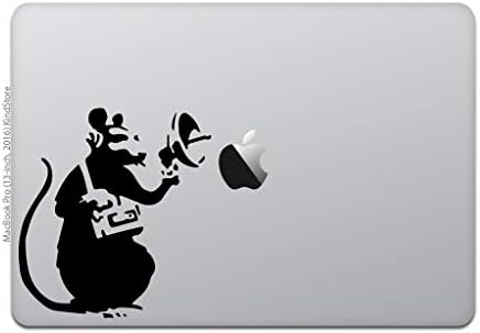 Loja gentil macbook pro 13/15 /2 MacBook Sticker Sticker Gravando Rat Banksy Banksy Black M846-B