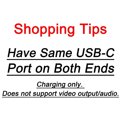 Cabo USB-C para USB-C de 20 pés 60W, cabo USB extra-C para Tipo C para Cabo 2.0, Cabo do carregador USB C para
