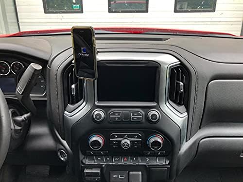 Curso Motorsports DirectFit Magnetic Telefone e suporte de telefone para Chevrolet/GMC 1500 2500, 3500 (carregador de indução sem fio magnético 2020