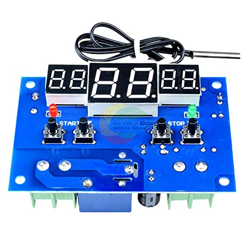 W1401 DC 24V Termostato Inteligente Módulo de LED digital do módulo Termostato Módulo de controle de temperatura NTC Módulo de sensor azul