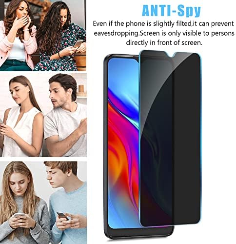 ANBZSIGN [Protetor de tela de privacidade de 2 pacote 20e, vidro temperado com dureza anti-spy 9h