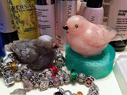 Moldes de sabão de pássaro 3D, molde de resina de molde artesanal molde de molde de molde Diy Art artes, decorações