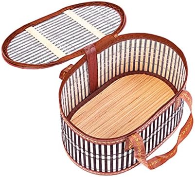 Luxshiny 1pc, tecido de armazenamento cesto de armazenamento vegetal cesta de salgueiro cesta de bambu bambu cesta