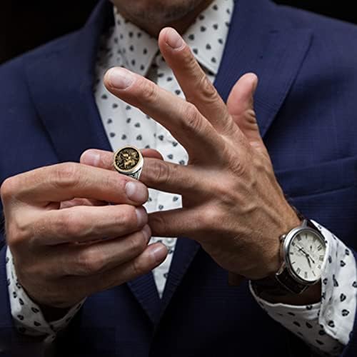 Anéis de aço inoxidável para homens mulheres vintage prata ring ring ring unicing antique grave banda unissex