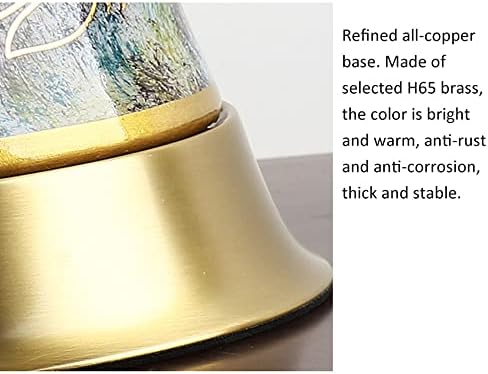 Tamyuse Creative Ceramic Table Table Bedroom Lâmpada de mesa com lâmpada de lâmpada de cerâmica