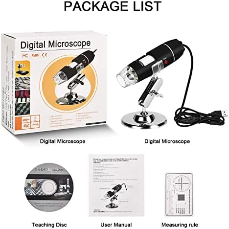 Microscópio USB, Microscópio Digital 40x-1000x 3 em 1 PCB Microscópio Microscópio Câmera Endoscópio Microscópio Portátil, Metal Stand Para Windows 7/8/10, Mac, Android com OTG, Linux