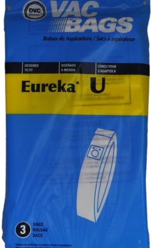 DVC Eureka Style U Sacos de pó na vertical, marca de substituição, projetada para ajustar a