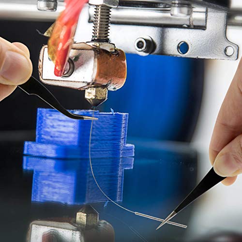 Kit de limpeza de bico de impressora 3D - 13 peças 3d Ferramentas de impressão de 0,4 mm e pinça com escova de