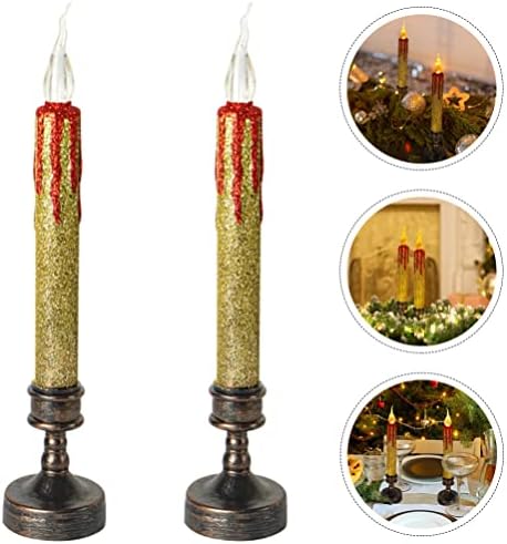 Decorações de natal aboofan decorações de casamento decorações de casamento 2pcsas de vela com tema de vela
