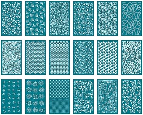Silkscreens estêncil estêncil reutilizável tela de seda estênceis para polímeros de argila decors