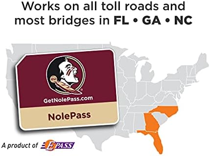 Adesivo NCAA NolePass Toll; Programa de pedágio pré-pago e passa-eletrônica, trabalha em todas as estradas