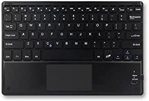 Teclado de onda de caixa compatível com o teclado Google Pixel 6 Pro - Slimkeys Bluetooth com trackpad, teclado portátil com trackpad para o Google Pixel 6 Pro - Jet Black