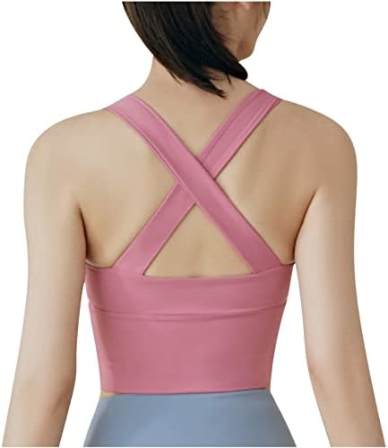 Fechamento completo de fechamento de zip esportes bra strappy bra sutiã de ioga sutiã de ioga cross traseiro de costas para mulheres