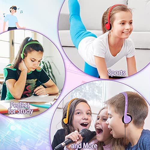 Hongzan Kids Headphones Bulk 10 Pack Multi Color para escola de sala de aula, aula de fones de ouvido durável no atacado para estudantes adolescentes crianças e adultos