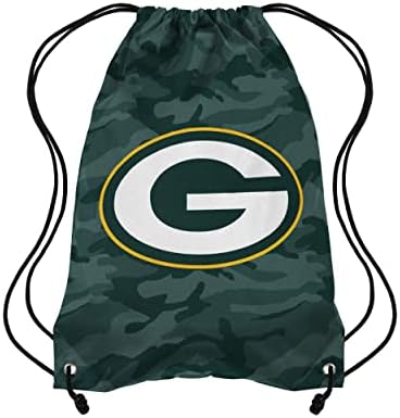 Green Bay Packers NFL Big Logo Camo Drawstring Backpack