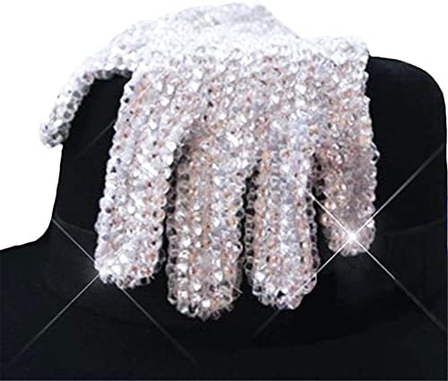 MJ Michael Michael Shiny Luve Ultimate Collection Luvas de diamante 3D Crystal Billie Jean Handmade Luve