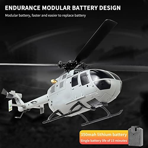 Helicóptero goolrc rc helicóptero rc single hélice sem ailerons estabilização de giroscópio de 6 eixos