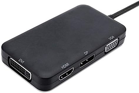 UXZDX 4-1-1 USB-C 3.1 TIPO C A HDMI DP DVI 4K VGA Multiport Cable Adapter Converter