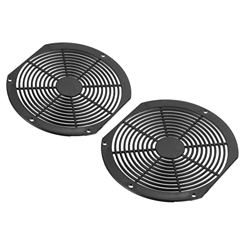 Filtro de ventilador Patikil 172x151mm, 2 pacote de protetor de ventilador de plástico ABS para o ventilador de plástico Grill protetor para capa protetora de fã de 170x170mm DIY, preto