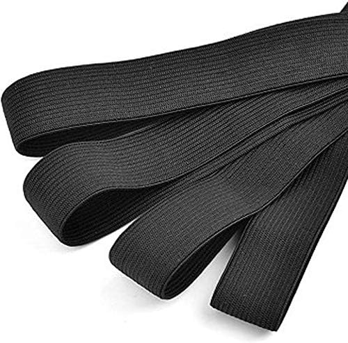 Elástico preto 2 polegada 5, 10, 15 jardas de costura elástica feita nos EUA