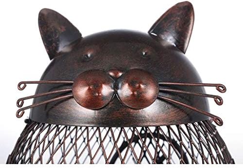 N/A Coin Box Piggy Bank Animal Ornament Iron Art Handcrafts Home decoração de decoração de estatueta