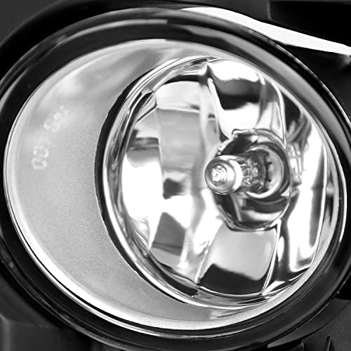Spec-d Tuning Lens de nevoeiro de lente transparente + interruptor H11 + interruptor incluído compatível com Nissan Maxima 2009-2014 L + R MONTAGEM
