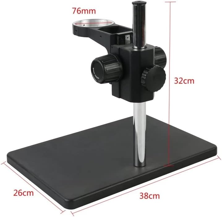 Zyzmh Industrial Binocular Trinocular Microscópio Câmera Stand Stand Suporte de braço 76mm Universal 360 Rotativo Manutenção Workbench