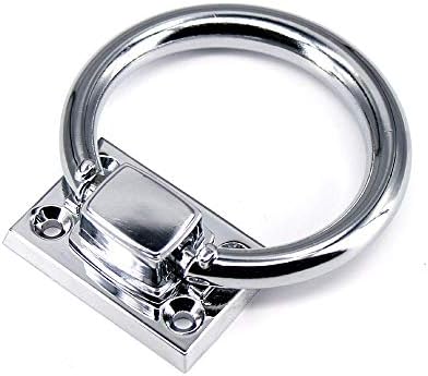 4pack humor.sc 3,15 ″ diâmetro cromo pendurado puxar anel puxar anel redonda gaveta puxadores alça para