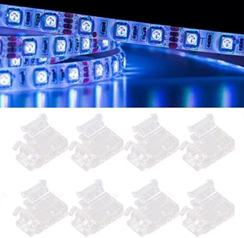 8pcs LED em forma de LED conectores de tira de luz led