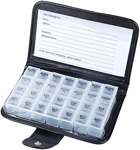 Caixa de armazenamento da pílula ZCX Organizador diário da caixa