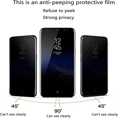 Feyam Privacy Screen Proteção Curved Film Compatível com Samsung Galaxy S22 Ultra 5G 6,8 polegadas Anti-Spy