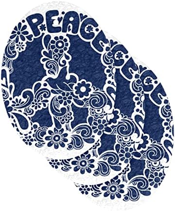 Alaza Paz Sign Pigeon Psicodélico Esponjas naturais Esponjas de cozinha Esponja de celulares para pratos Lavando banheiros e limpeza doméstica, não-arranhões e ecológicos, 3 pacote