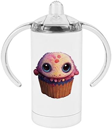 Cartoon Monster Sippy Cup - Zombie Cupcake Baby Sippy Cup - Cupcake Monster Sippy Cup