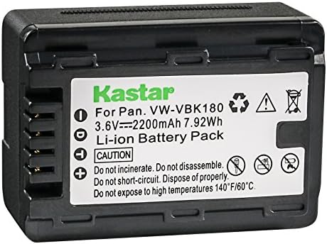 Kastar Battery Pack for Panasonic VW-VBL090, VW-VBK180, VW-VBK180E, VW-VBK360 and SDR-T70, SDR-S70,