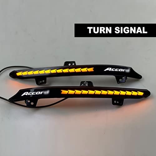Jimuid LED Refletor Tail Light para a 10ª geração Honda Accord 2018 2019 2020 2021 2022 lâmpada de freio traseiro com lente dinâmica de fumaça de sinal de giro sequencial