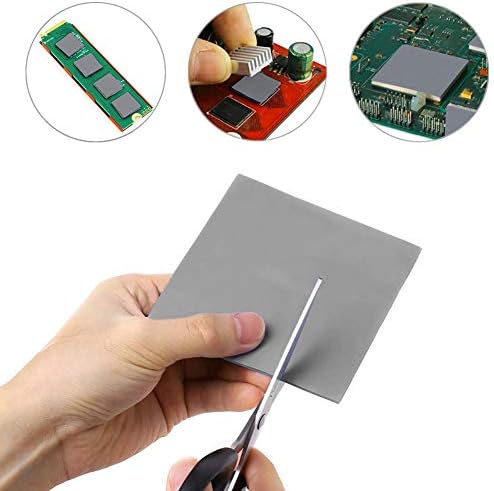 Ai aikenuo Térmica Pad 12w/mk, 100x100x1,5 mm Molduras térmicas de silicone resistente ao calor resistente ao