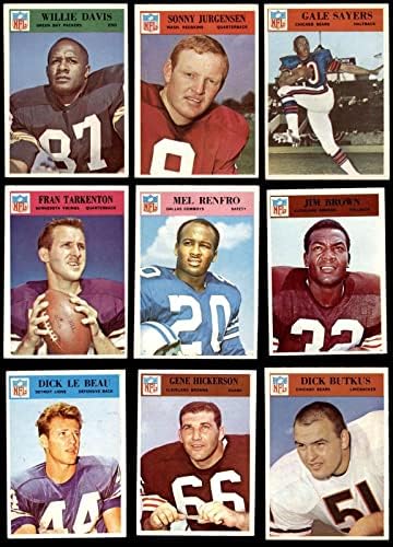 1966 Philadelphia Football Complete Conjunto 5 - Ex - Futebol Complete Sets