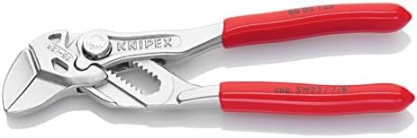 Knipex Tools 86 03 125, Mini alicates de 5 polegadas Chave e ferramentas-Cobra Water Bomba Bomba alicates, vermelho, 10 polegadas