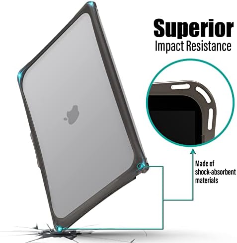 Ibenzer Hexpact Compatível com MacBook Pro de 14 polegadas Caso 2023-2021 Nova versão M2 A2779 M1 A2442