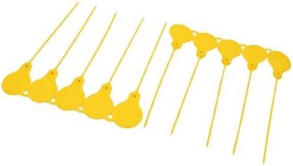 X-Dree 100pcs 210mm Comprimento de liquidação de nylon rótulos de vedação auto-brecha gravata de cabo amarelo (100 unids 210mm de longitud autoblocante nylon vender tira etiquetas e gravata zip amarillo