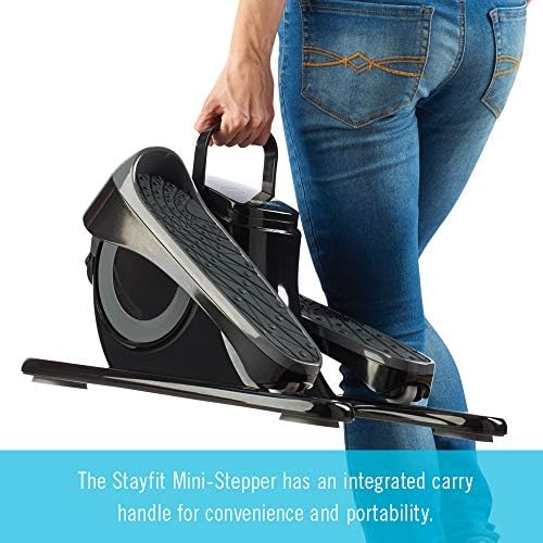 Homedics StayFit Mini -Stepper - Máquina de fitness portátil com programas de exercícios de tapete e predefinição