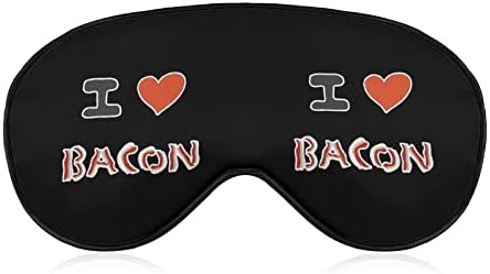 Eu amo bacon máscara macia tampa de máscara de olho