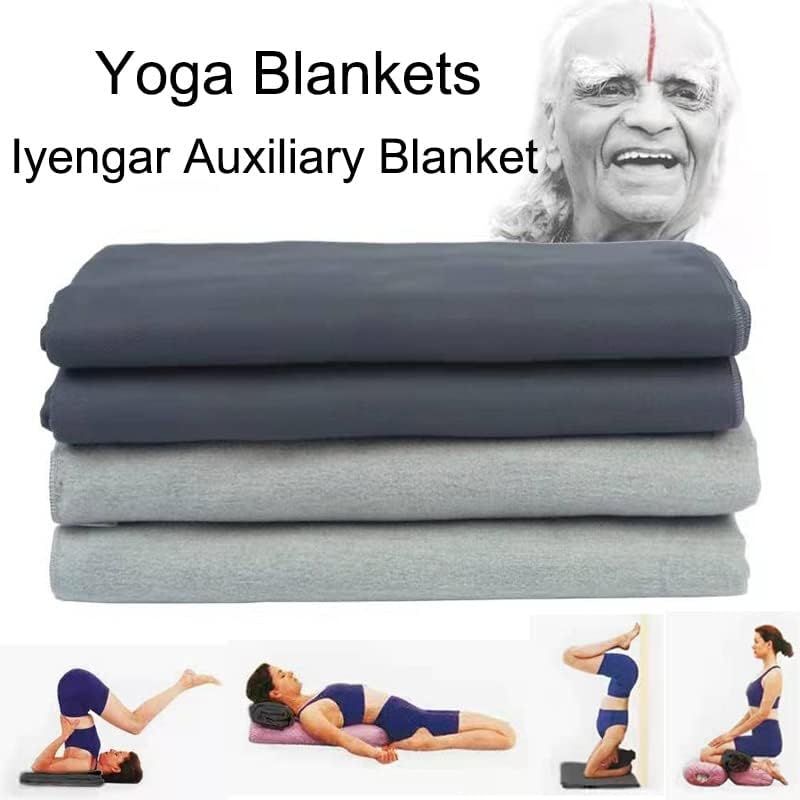 Sdfgh Yoga Auxiliar Clanta de ioga Cobertores Meditação de toalha quente Cobertando cobertor de manta de ioga grossa ferramenta de suporte de ioga asana