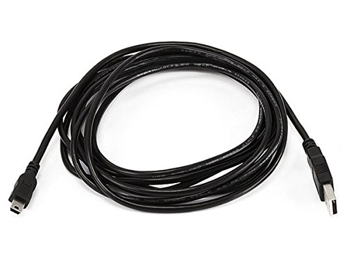 MONOPRICE 10 pés USB A a Mini-B 5pin 28/28AWG Cable Black