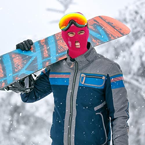 Máscara de esqui de inverno para homens 3 buracos balaclava máscara face máscara de máscara de esqui máscara